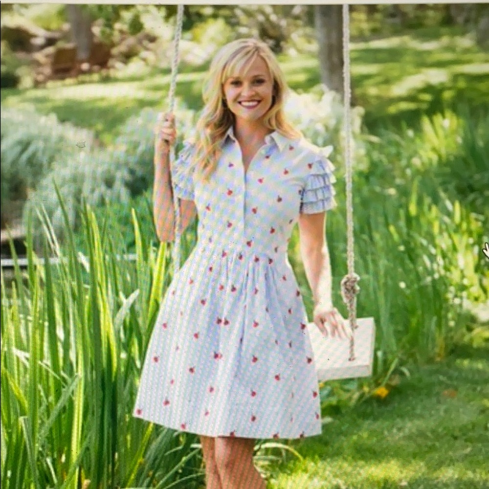 ISO: DRAPER JAMES CHERRY ORCHARD SHIRT DRESS